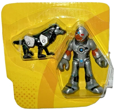 Imaginext DC Super Friends CYBORG 3" Figure & ROBODOG Justice League - Image 1 of 4