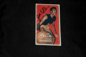 JOE ELLIS 1970-71 TOPPS SIGNED AUTOGRAPHED CARD #28 WARRIORS - Picture 1 of 1