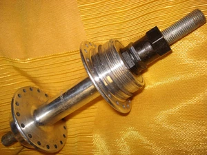MAILLARD ATOM SCREW-ON REAR HUB ; SOLID 166mm axle IMPERIAL. 121-126.5mm O.L.D. - Picture 1 of 12