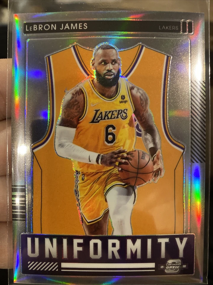 2021-22 Contenders Optic LEBRON JAMES #8 Uniformity Silver Prizm Lakers 🔥🏀💎 - Image 1 of 2