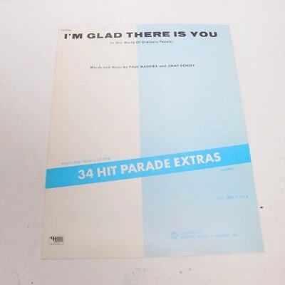 Partituras de piano Madeira/Dorsey I'm Glad There is You 1942 Morley Music Foto 1 de 4