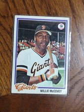 1978 Topps Willie McCovey San Francisco Giants HOF Baseball MLB Card