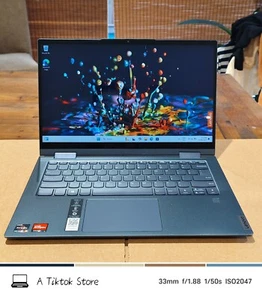 Grade B LENOVO YOGA 7 14ACN6 Ryzen 5 5600U 2.30Ghz 16g 512g TOUCH FHD W11 FP BT - Picture 1 of 16