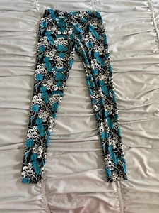 EEVEE LuLaRoe Style Skull Print Leggings in One Size - Picture 1 of 6