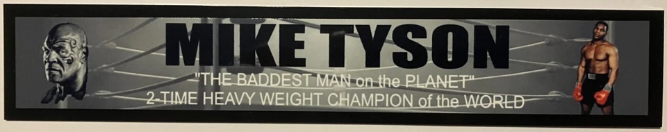 PLACA DE IDENTIFICACIÓN A TODO COLOR MIKE TYSON Foto 1 de 1