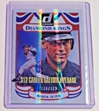 2014 Donruss Stat Line Career Diamond Kings Derek Jeter /312 New York Yankees