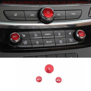 For Buick Lacrosse 2017-2019 Red Alloy Console Volume Switch Ring Sticker Trim - Picture 1 of 4