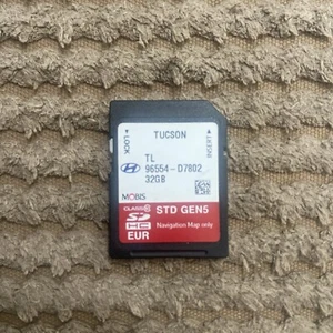 Genuine Hyundai Tucson Satellite Navigation SAT NAV SD Card 96554 D7802 5.X - Picture 1 of 2