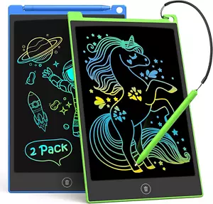 2 Pack LCD Writing Tablet, 10 Inch Colorful Doodle Board Drawing Tablet for Kids - Picture 1 of 7