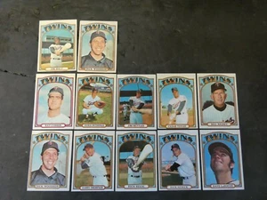 TOPPS 1972 BASEBALL CARD LOT 12 CARDS TWINS - Picture 1 of 1