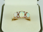 Vintage Diamond And Opal Ring 18Ct Gold Ladies Size P 1 2 750 38G Ex72
