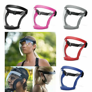 Full Face Shield Protective Head Cover Transparent Adult & Children Safety Mask