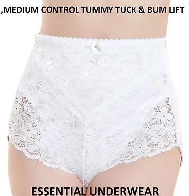 LACE TUMMY TUCK & BUM LIFT MEDIUM CONTROL SLIMMING SHAPEWEAR KNICKER BEAUFORME