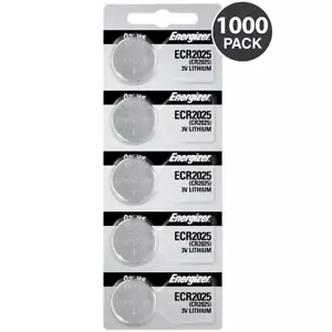 Energizer CR2025 ECR2025 Battery 3V Lithium Coin Cell (1000 Count Batteries) - Picture 1 of 8