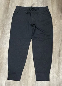 Loft Women's Jogger Pant Elastic Waist Knit Charcoal Size L NWT Sold Out - Picture 1 of 6