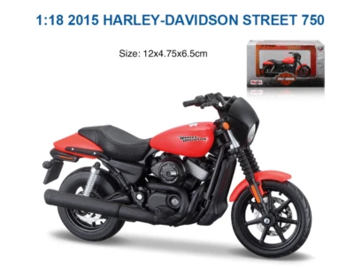 Maisto 1:18 2015 Street 750 Sports Model Toy Diecast Metal Motorcycle - Image 1 of 2