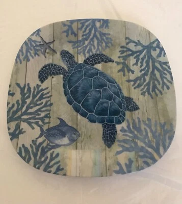Plato de cena de tortuga marina azul melamina internacional certificado repuesto Foto 1 de 4