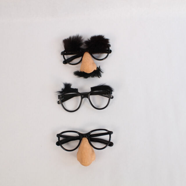 Tradineur - Pack de 4 Gafas de fiesta sin lentes - Fabricado en Plástico -  Ideal para eventos de disfraces como Halloween y Carn