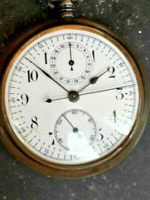 rare G. Leon Breitling Montbrillant pocket chronograph 1916 high class 19'''