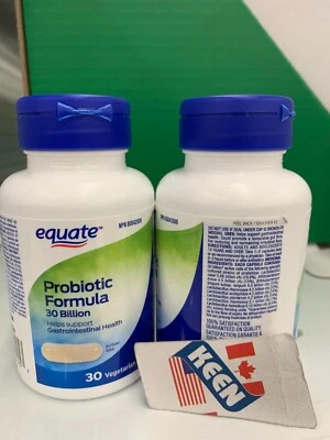 Fórmula probiótica Equate CANADÁ 30 mil millones 30 cápsulas vegetarianas, CADUCIDAD: 2026DE Foto 1 de 4