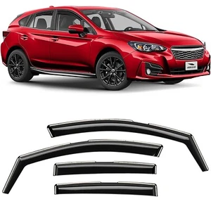 Sun Rain Visors Wind Rain Guards for 2017-2023 Subaru Impreza Hatchback - Picture 1 of 8
