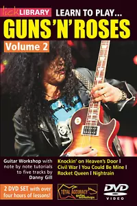 Lick Library LEARN TO PLAY SLASH GUNS 'N ROSES Vol.2 Guitar Video Lessons 2-DVDs - Picture 1 of 1