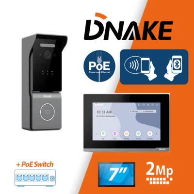 Intercom System kit Dnake 2MP HD Video Doorbell Ring screen Entry System Mobile - Image 1 of 4