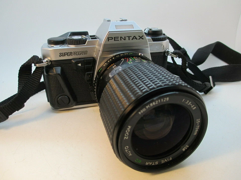 Pentax Super Program 35mm SLR Film Camera with Zoom Lens  WORKING TESTED - Image 1 of 4