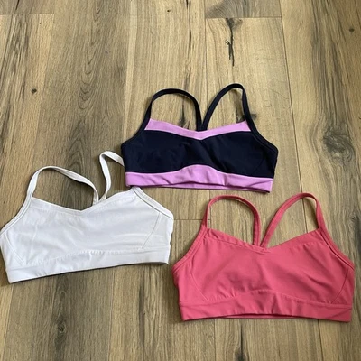 Лот из 3 Athleta женщин маленький A-C жизненно бюстгальтер Sports бюстгальтер йога тренировки - Изображение 1 из 4