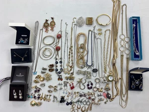 costume jewellery mixed lot joblot vintage modern chain sets bracelet earrings - Picture 1 of 20