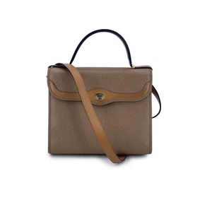 Borsa a tracolla bidirezionale in pelle marrone chiaro di Christian Dior - Imagen 1 de 6