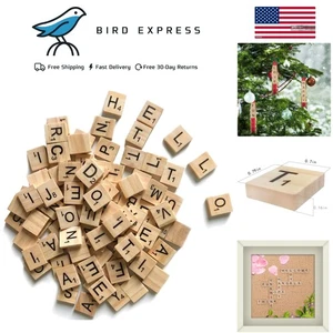 500 Scrabble Holz Buchstaben Fliesen für Basteln und DIY Projekte Geschenk Dekoration - Bild 1 von 9