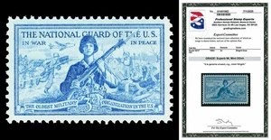 Scott 1017 1953 3c National Guard Issue Mint Graded Superb 98 NH with PSE CERT - Picture 1 of 1