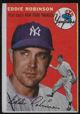 1954 Topps #62 Eddie Robinson New York Yankees-Nice! - Image 1 of 2