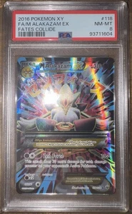 Arte completo M Alakazam EX 118/124 - 2016 Pokemon XY Fates Collide - PSA 8 ✨✨✨✨ - Imagen 1 de 2