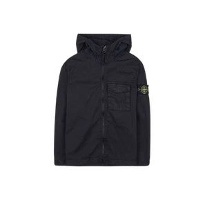 (Kids) Stone Island 10210 Logo Hooded Jacket Black - 23SS - Picture 1 of 1