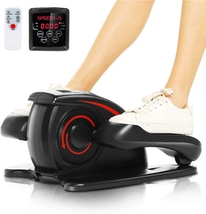 ANCHEER Under Desk Elliptical Machine Smart LCD Display Remote Control (Black) - Picture 1 of 7