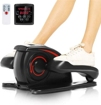 ANCHEER Under Desk Elliptical Machine Smart LCD Display Remote Control (Black) - Image 1 of 4