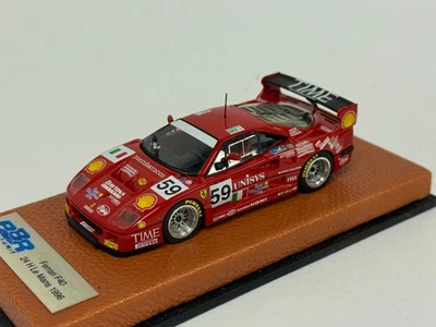 1/43 BBR Ferrari F40 de 1996 24 Horas de Le Mans Base de cuero ABG439 Foto 1 de 4