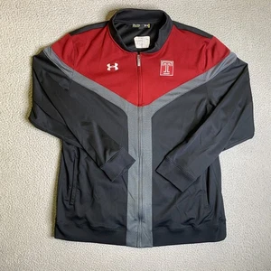 Temple University Owls Under Armour Jacket Mens 2XL Team Issue Full Zip NCAA - Picture 1 of 14