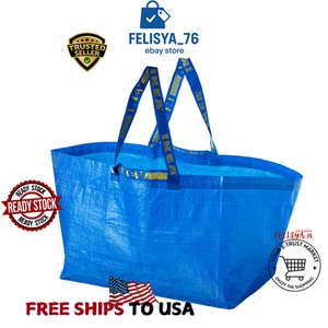 2x New Reusable Shopping Bag Laundry Tote Grocery Carrier Storage FREE US Shippg - Picture 1 of 8