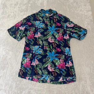 Kenny Flowers Herren Kurzarm Hemd mit Knopfleiste L Floral Bio Viskose - Bild 1 von 9