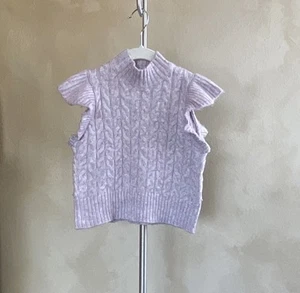 Zara Girls 6/7 Lavender Sweater Vest - Picture 1 of 2