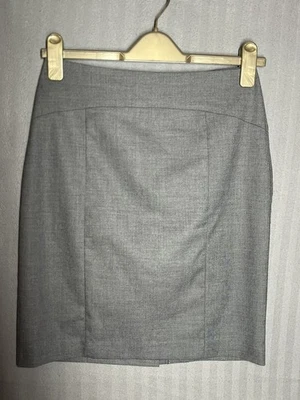 United Colors of Benetton Women Grey Knee Length Lined Skirt UK 12  - Image 1 of 3