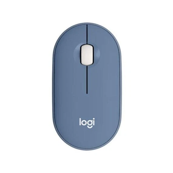 Mouse wireless Bluetooth Logitech PEBBLE M350 1000 DPI ultrasottile blu - Immagine 1 di 1