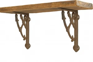 Pair of Cast Iron Ship Anchor Shelf Brackets Nautical Decor 7.75" Deep Beach - Picture 1 of 4
