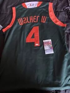 lonnie Walker IV autographed signed Miami hurricanes jersey Jsa Certified Spurs - Picture 1 of 4