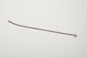 Sterling Silver Bracelet (B4D-10) 925 Drawn Cable Chain 7& 3/8" Spring Ring - Picture 1 of 7
