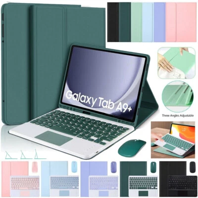 Touchpad Keyboard Case with Mouse For Samsung Galaxy Tab A9+ A8 S9 S8 S7 S6 Lite - Image 1 of 4