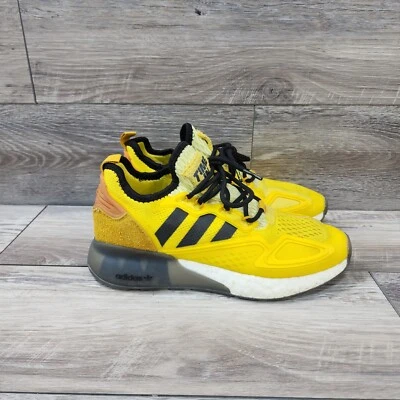 Adidas Ninja ZX 2K Boost Yellow Gold Black' FZ1887 Youth Size 6.5 Shoes Sneakers - Image 1 of 4